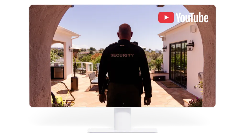 ACS patrol officer approaching a home's entrance