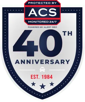 ACS Security 40th anniversary emblem, established 1984